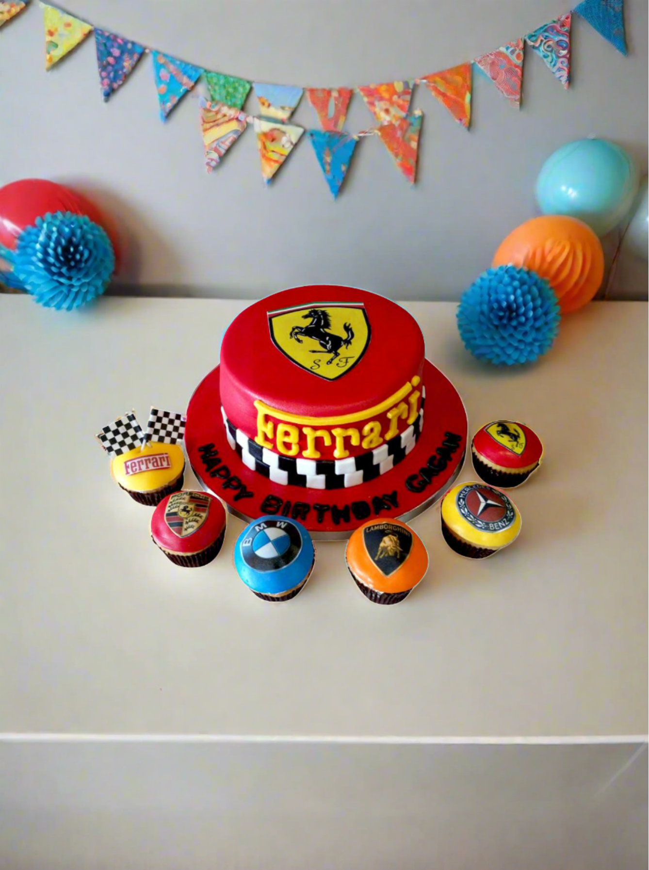 Ferrari Theme Cake