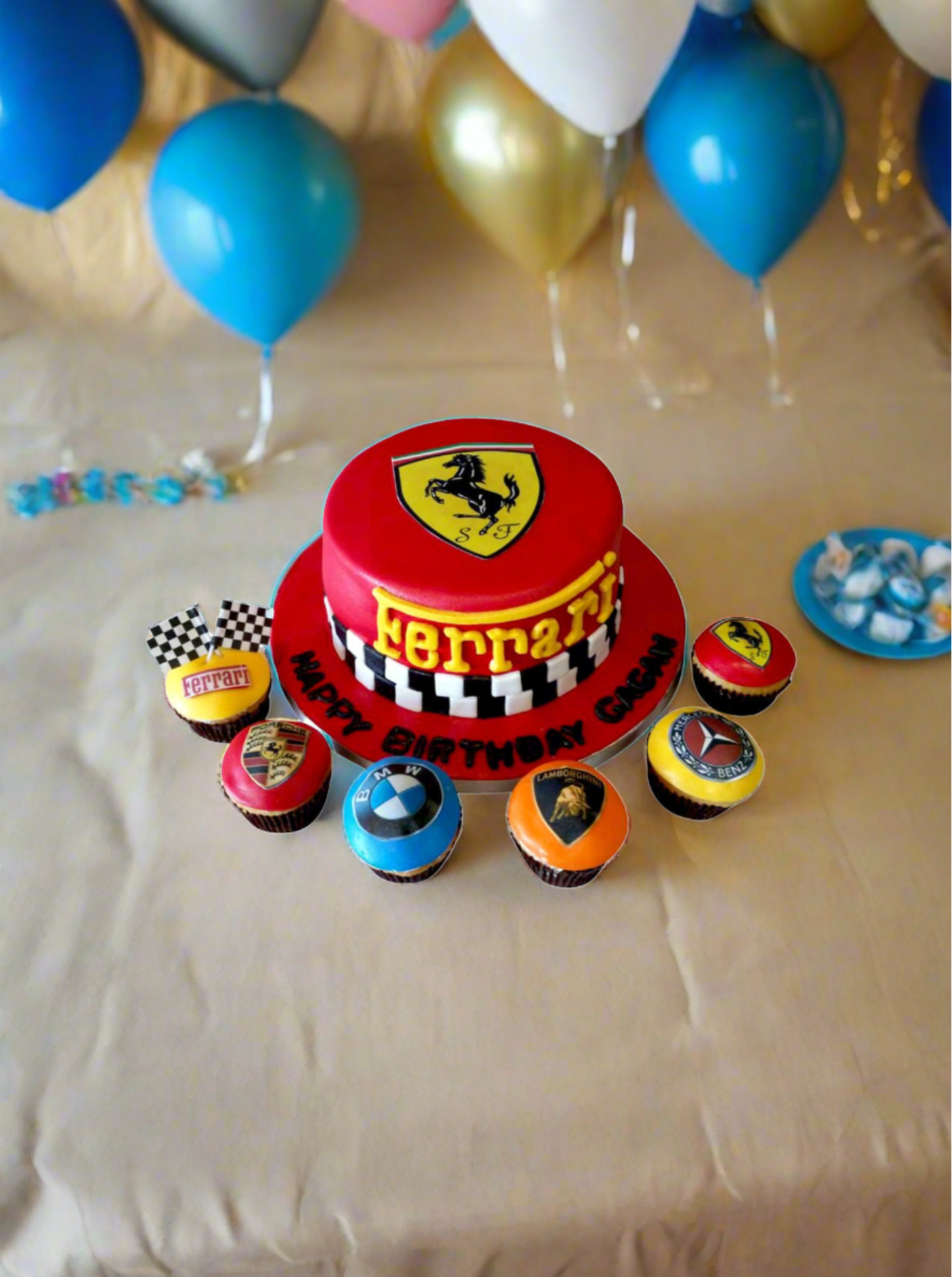Ferrari Theme Cake