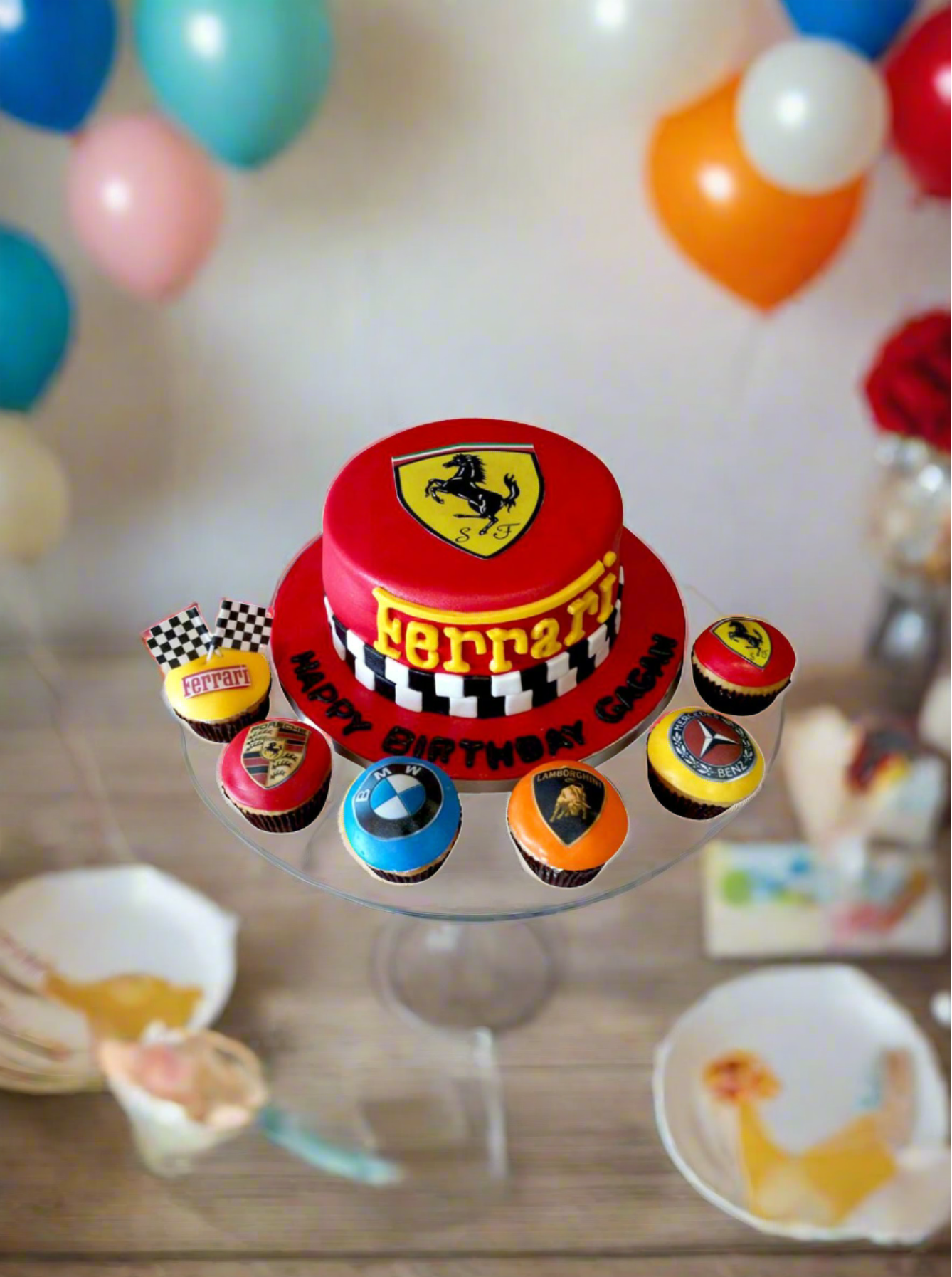 Ferrari Theme Cake