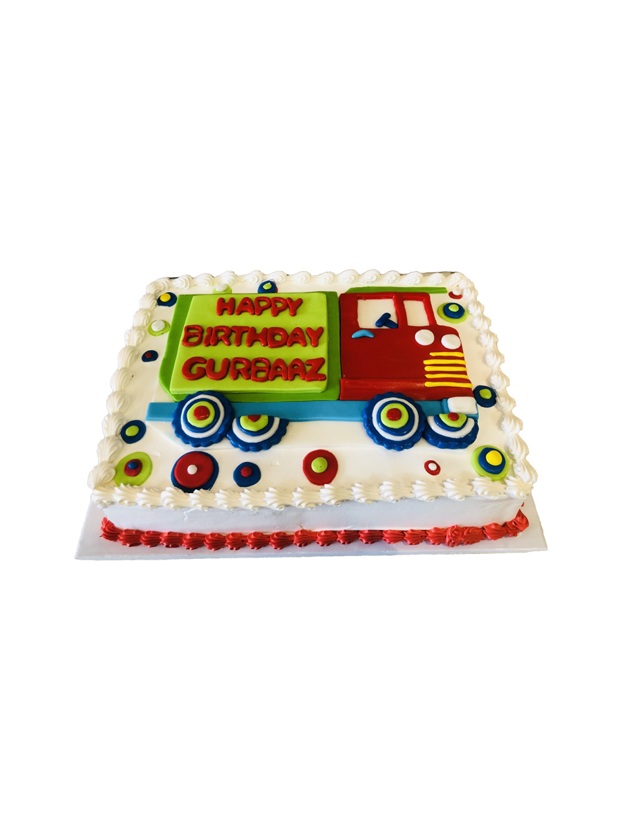 Fire Truck Birthday Cake