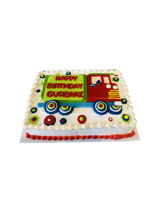 Fire Truck Birthday Cake