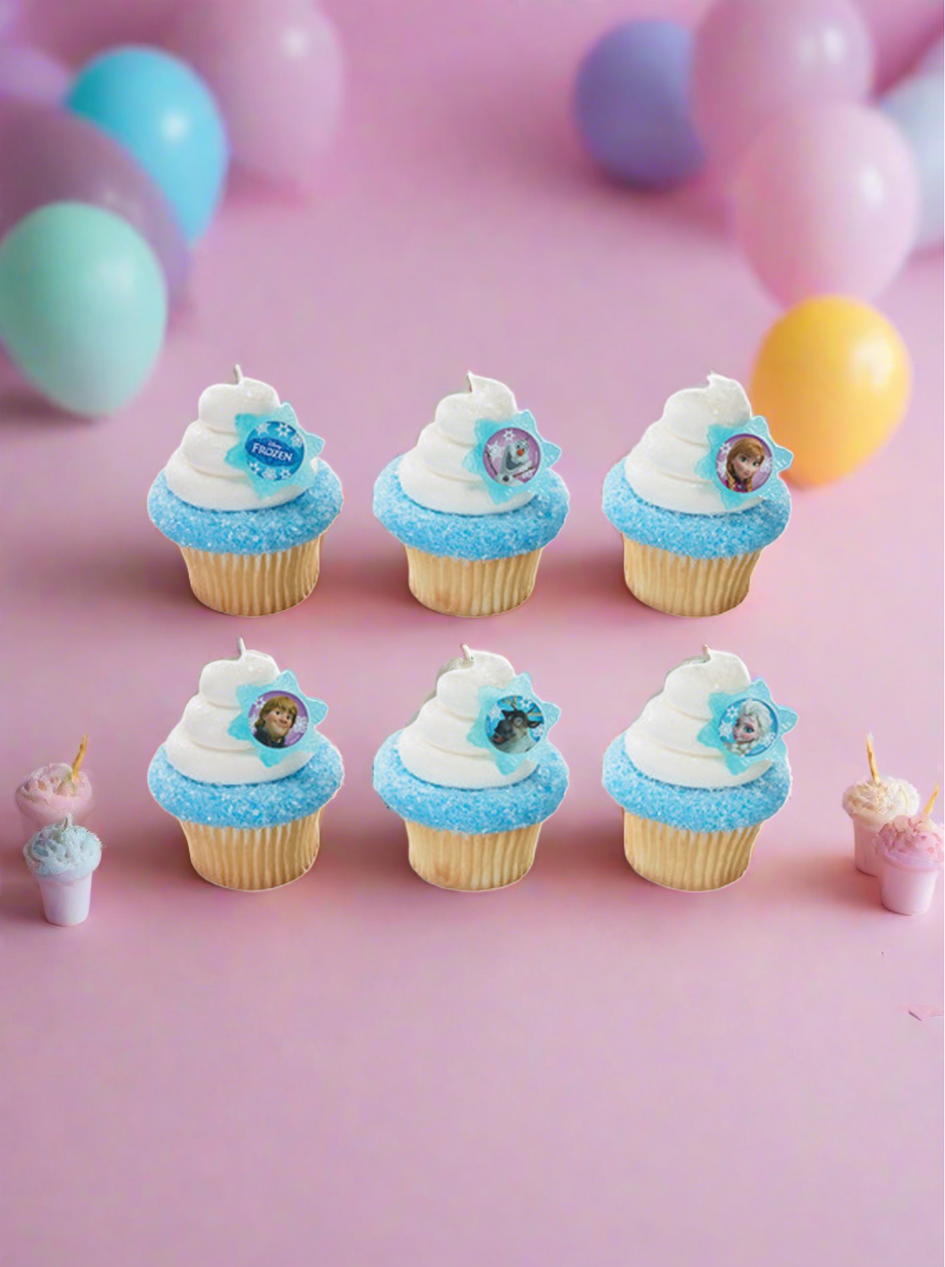 Frozen Adventure Friends Rings Cupcakes