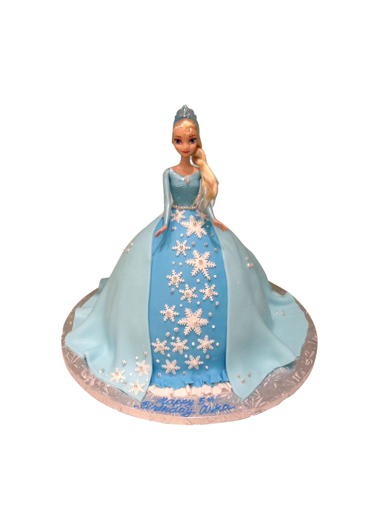 Frozen Fondant Barbie Cake