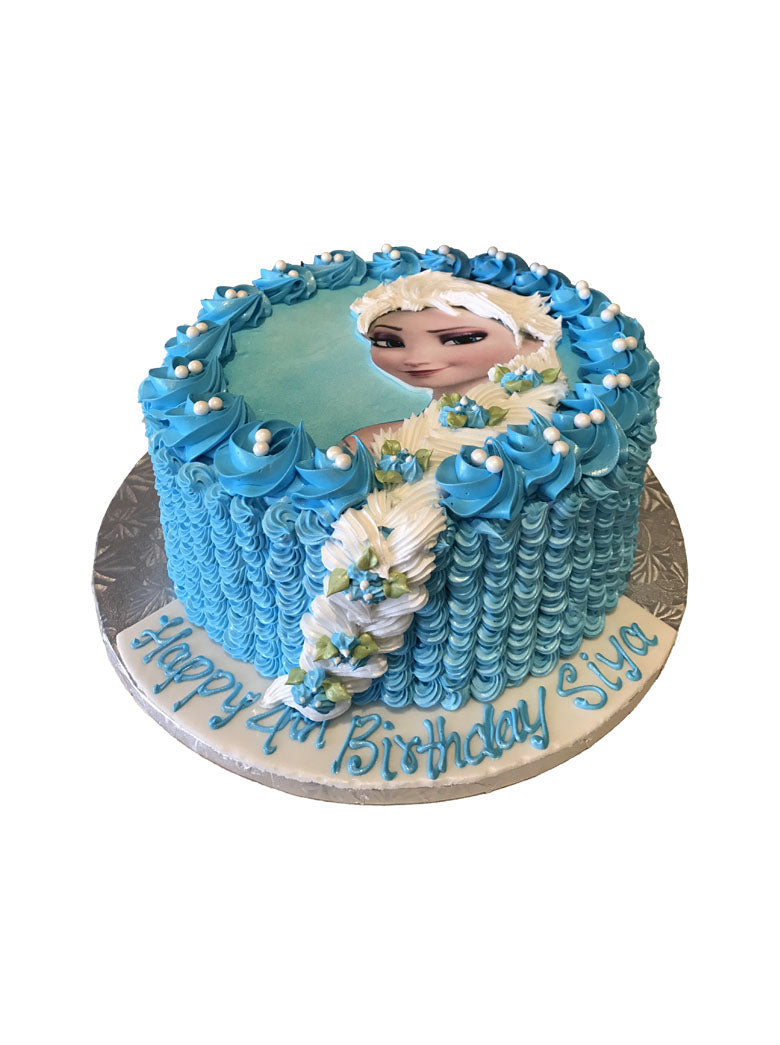 Frozen Rosette Cake