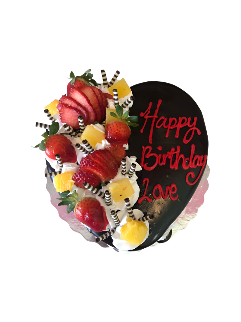 Fruit Heart Cake