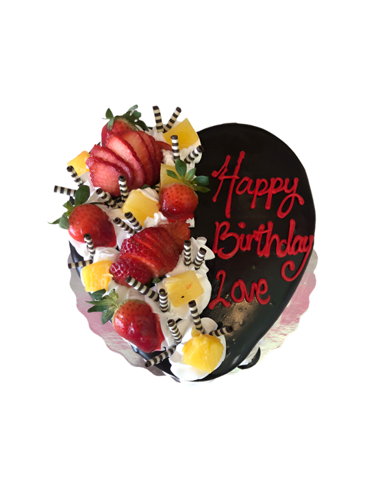 Fruit Heart Cake
