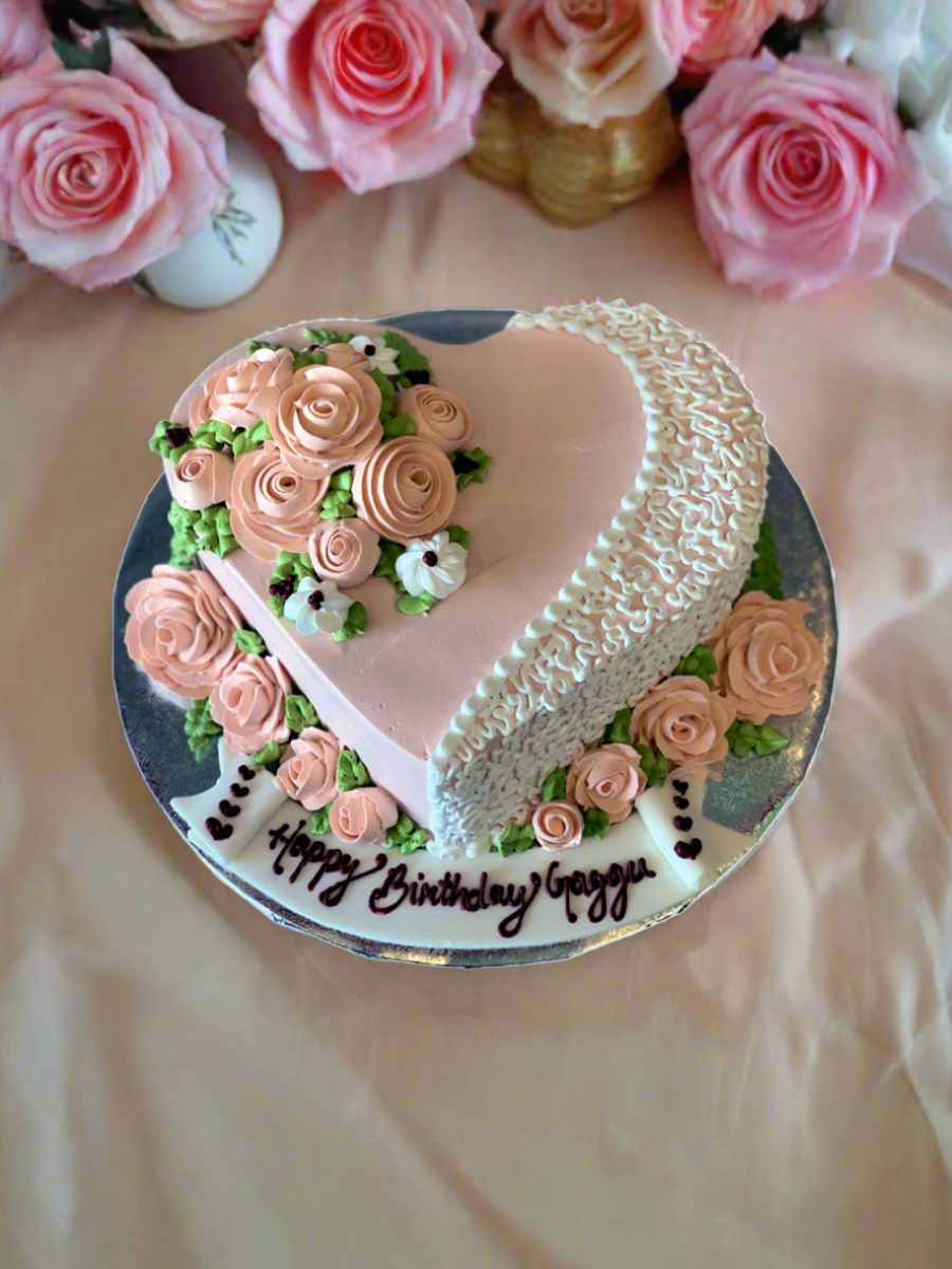 Gagan Heart Birthday Cake