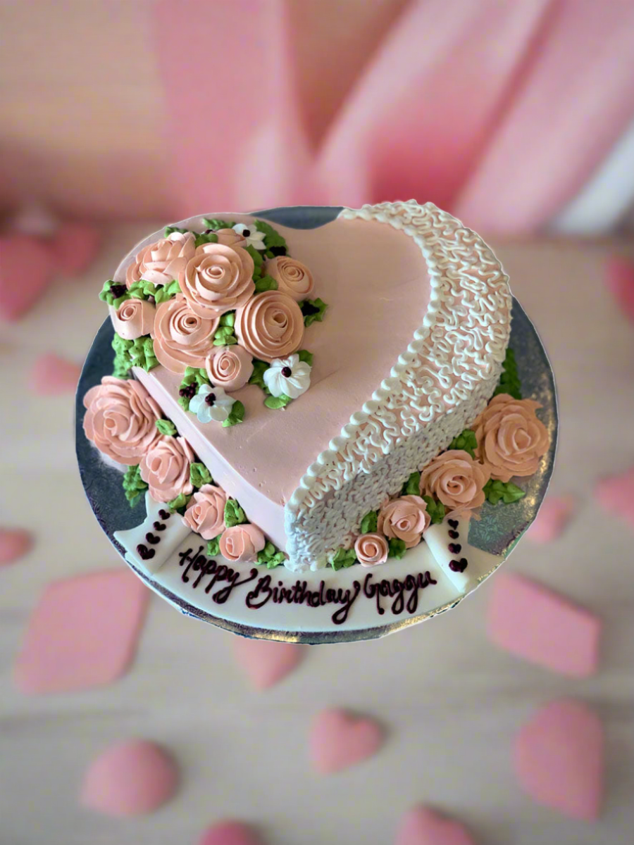 Gagan Heart Birthday Cake