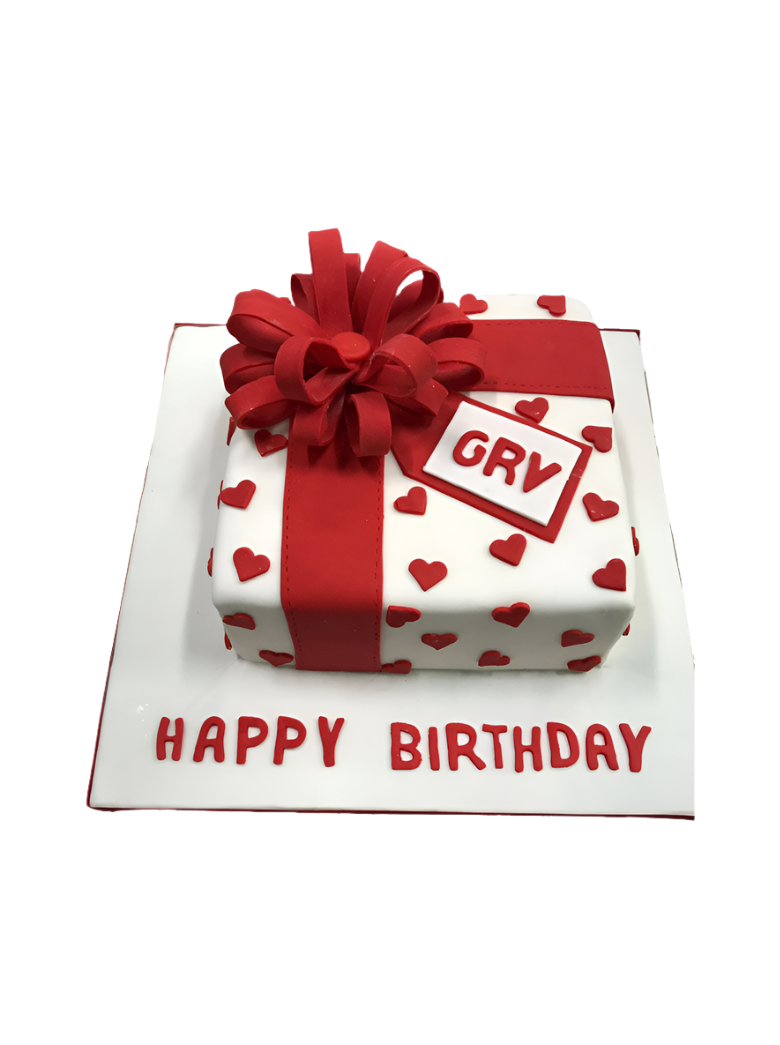 Gift Box Fondant Cake