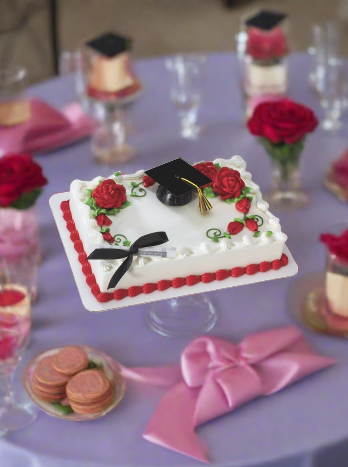 Graduation Cap & Diploma Cake