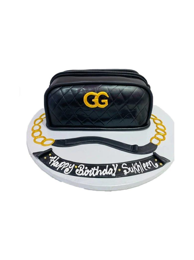 Gucci Fondant Bag Cake