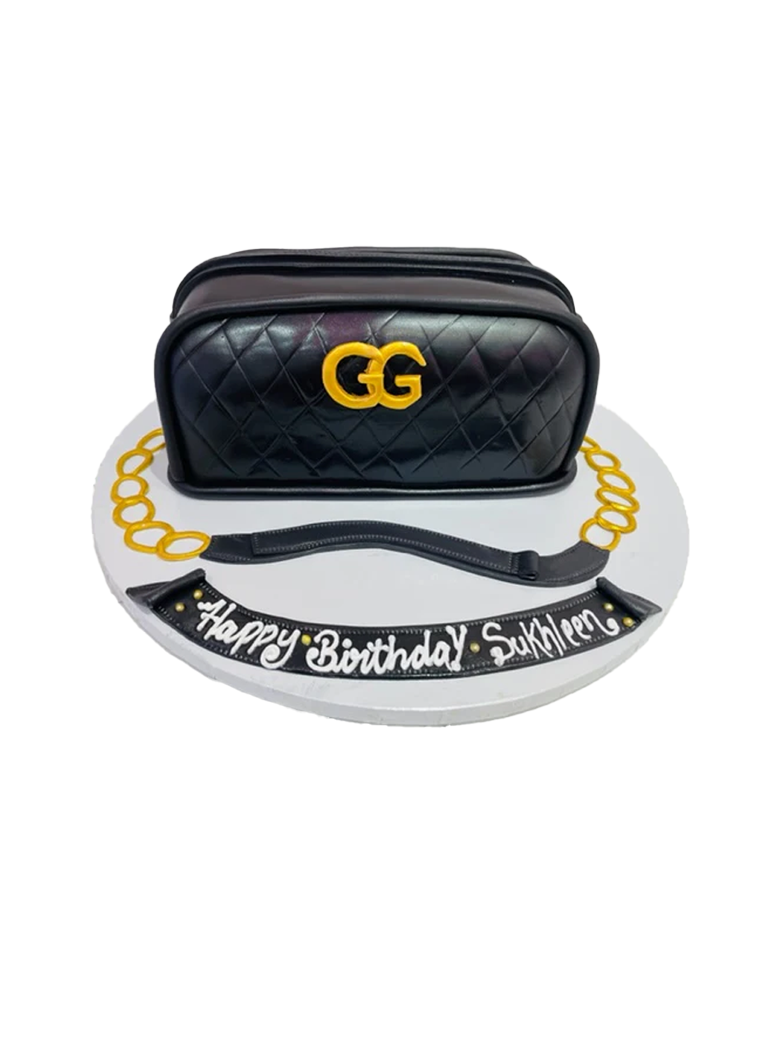 Gucci Fondant Bag Cake