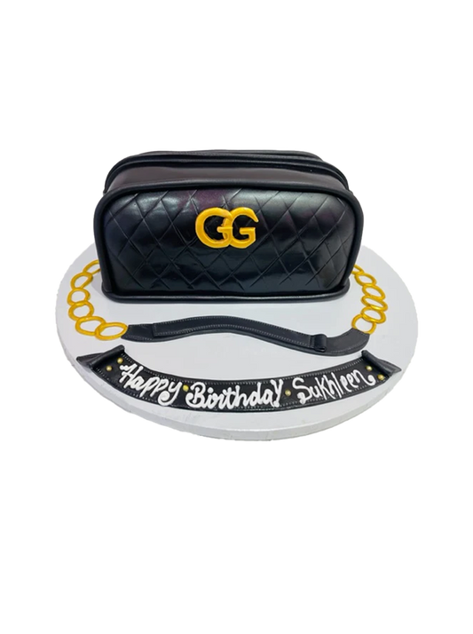 Gucci Fondant Bag Cake