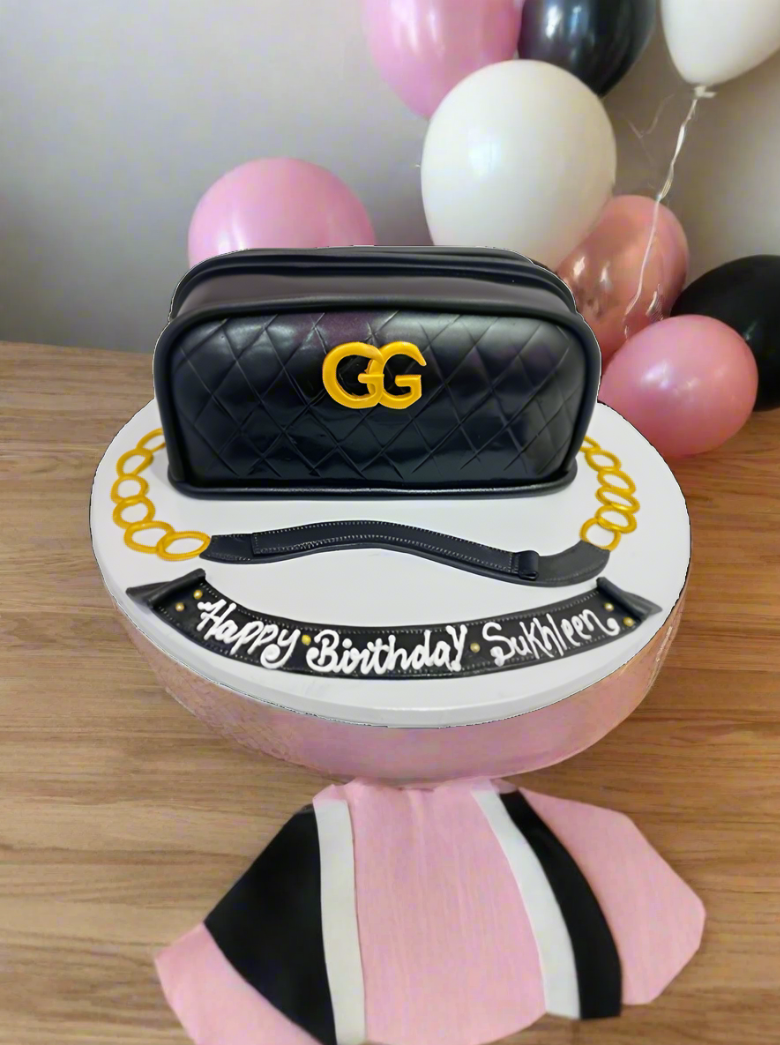 Gucci Fondant Bag Cake