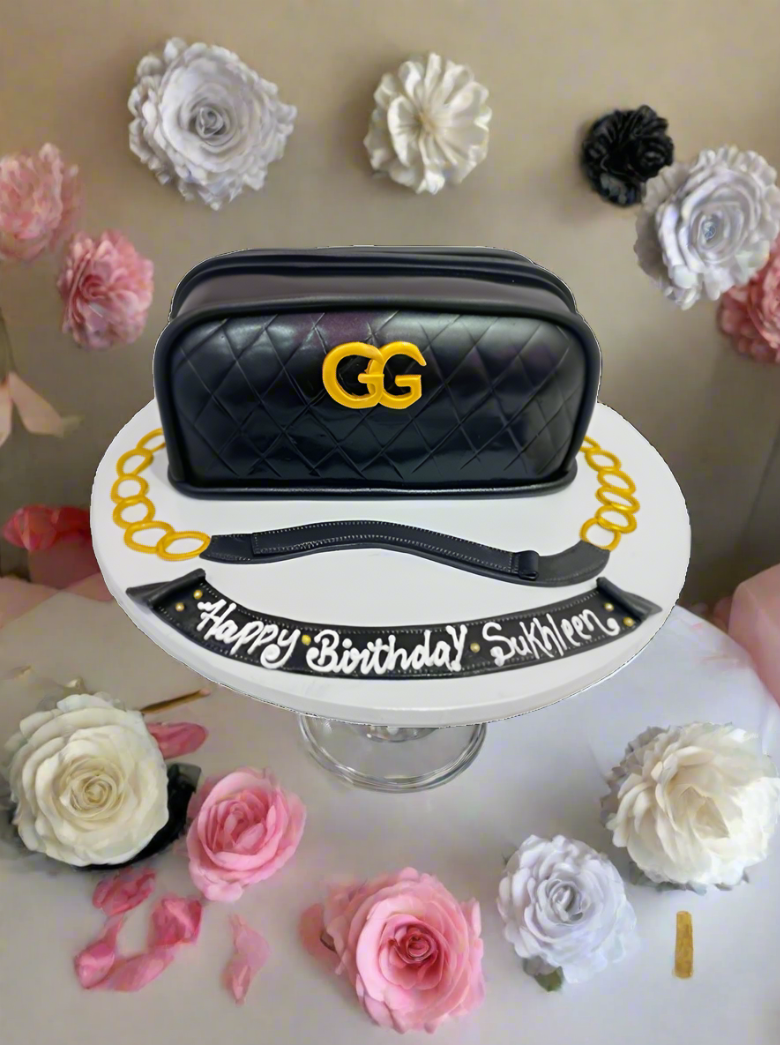 Gucci Fondant Bag Cake