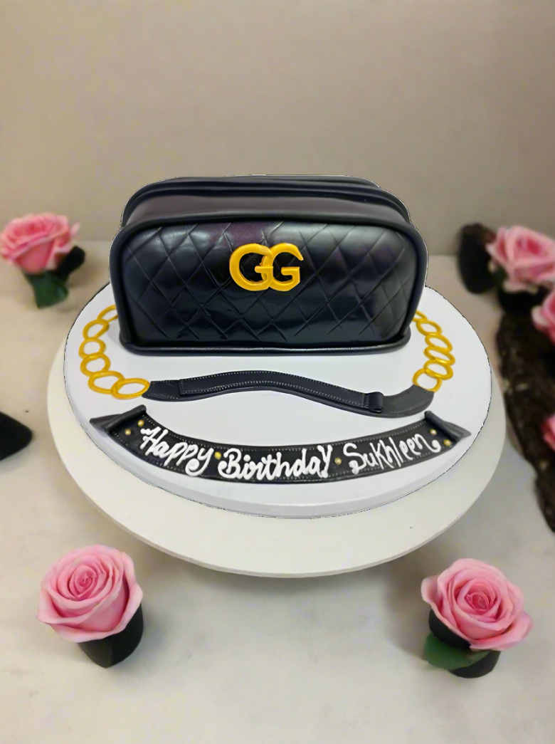 Gucci Fondant Bag Cake