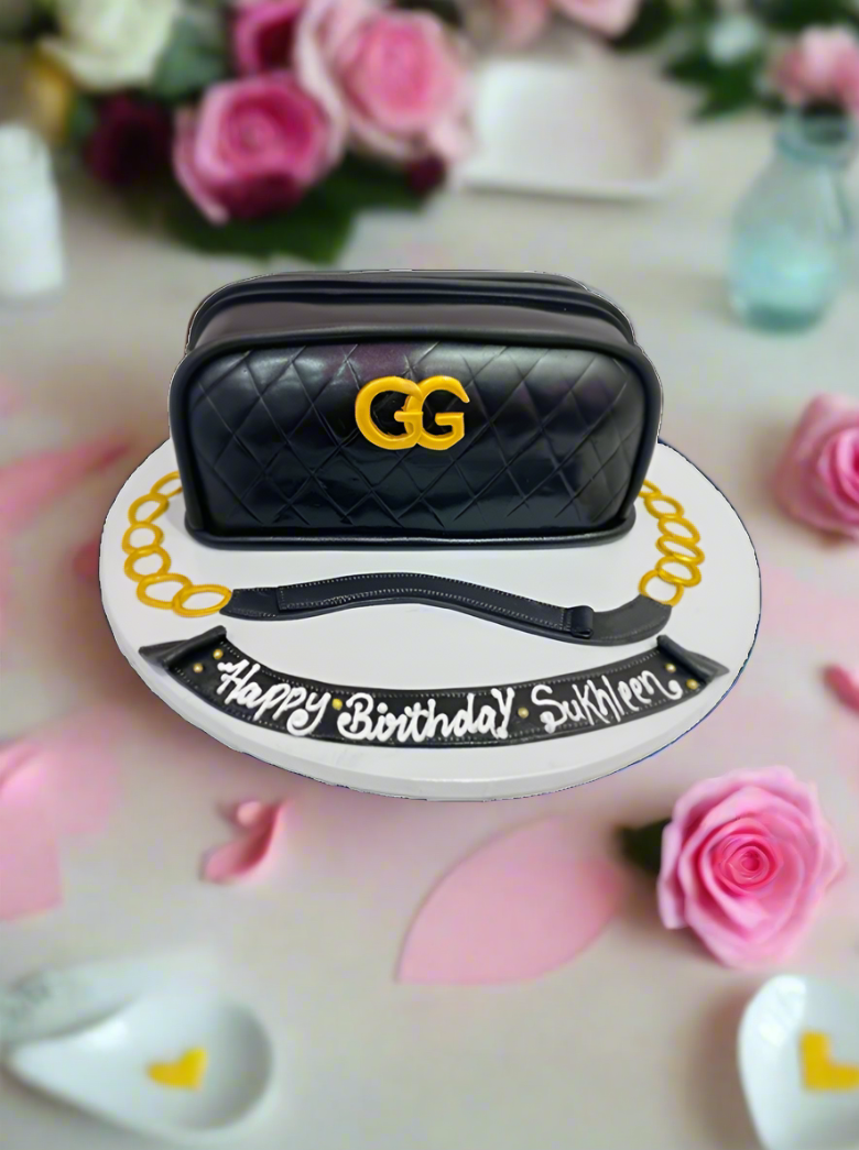 Gucci Fondant Bag Cake