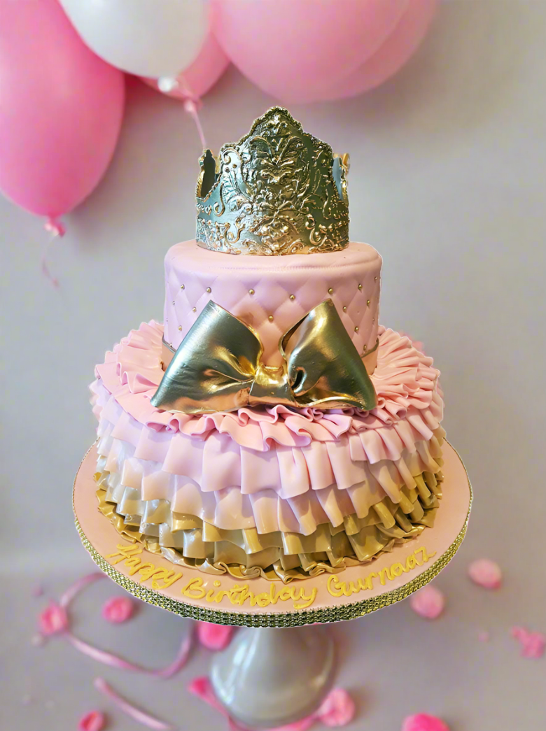Gurnaaz Fondant Birthday Cake