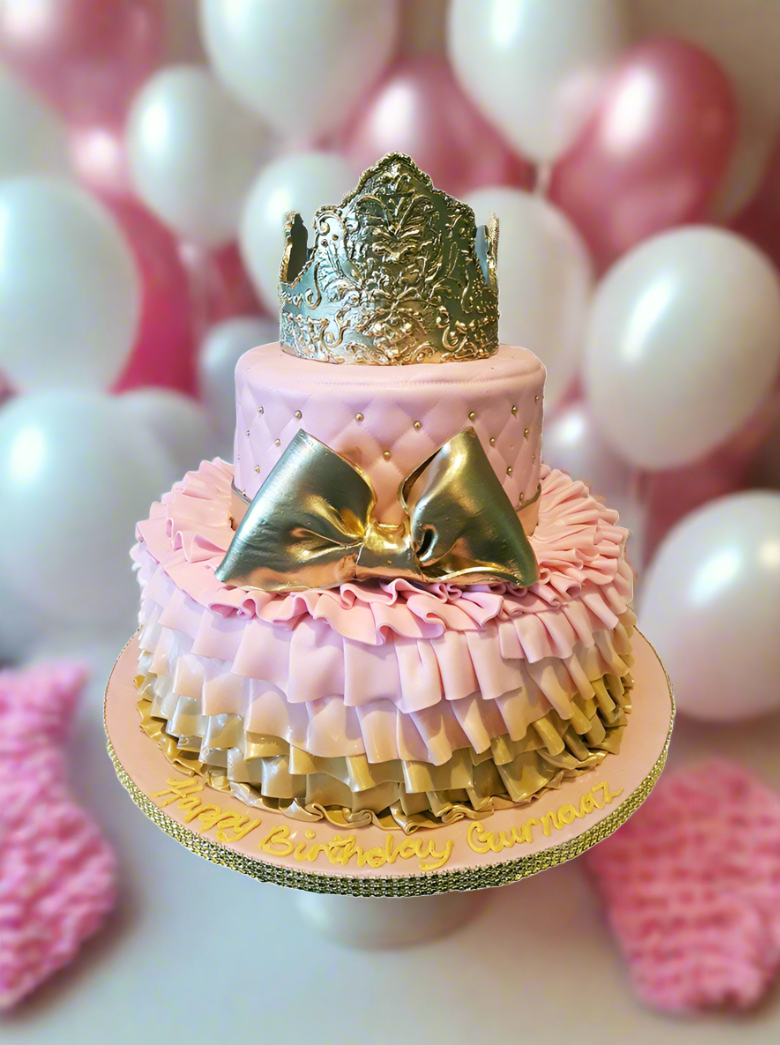 Gurnaaz Fondant Birthday Cake