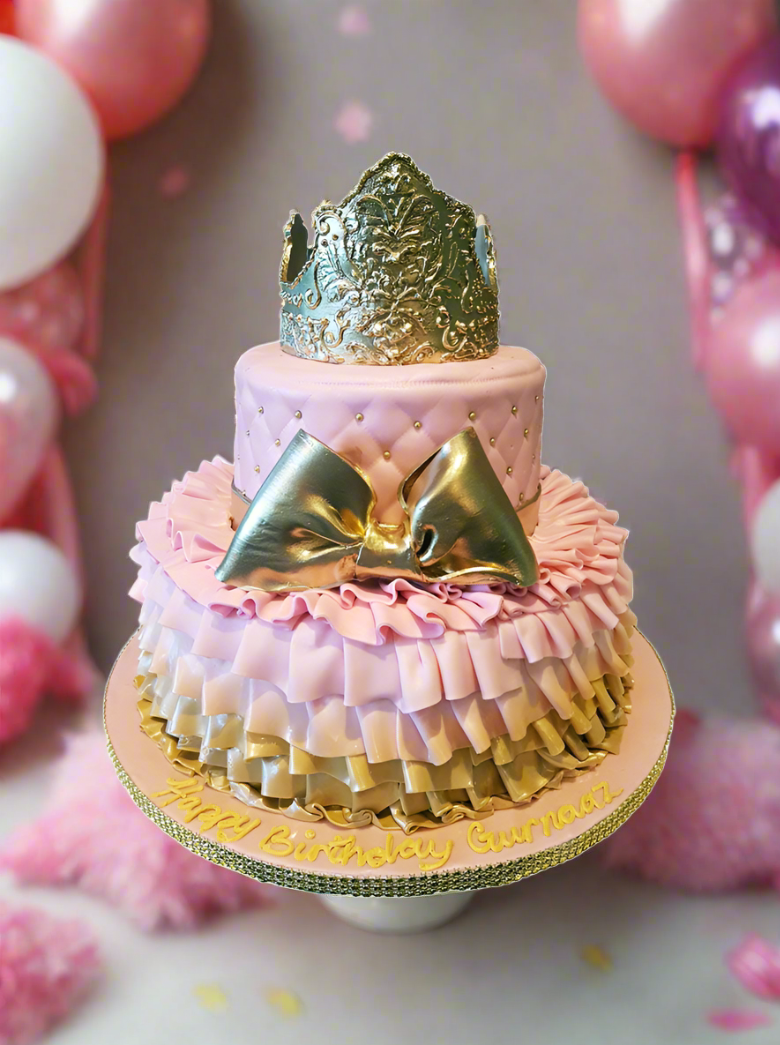 Gurnaaz Fondant Birthday Cake