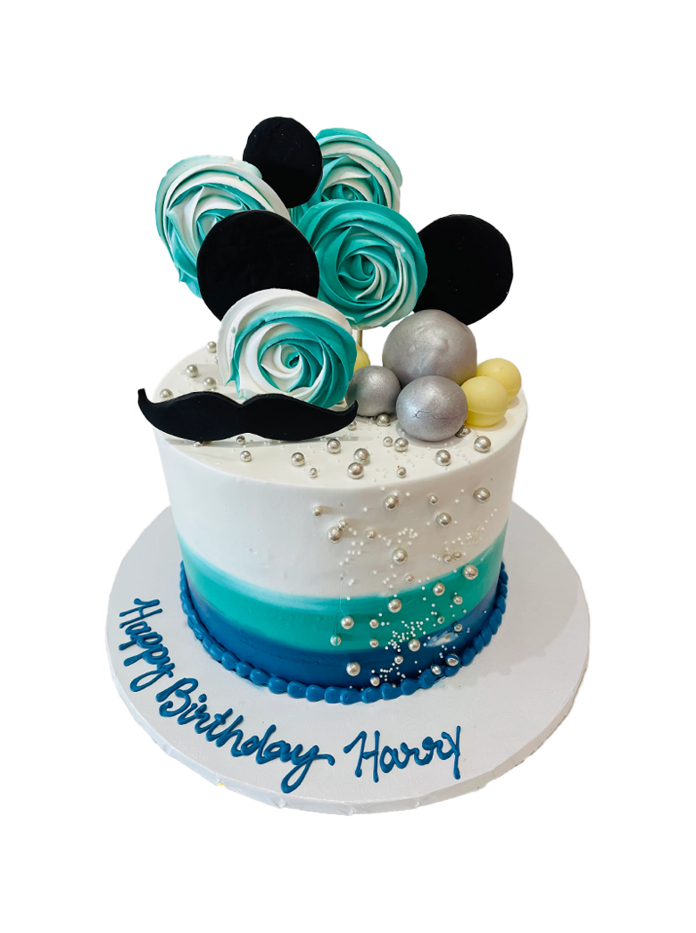Harry Moustache Cream Cake