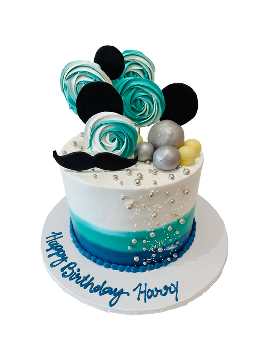 Harry Moustache Cream Cake