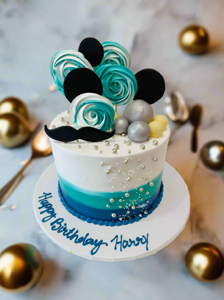 Harry Moustache Cream Cake