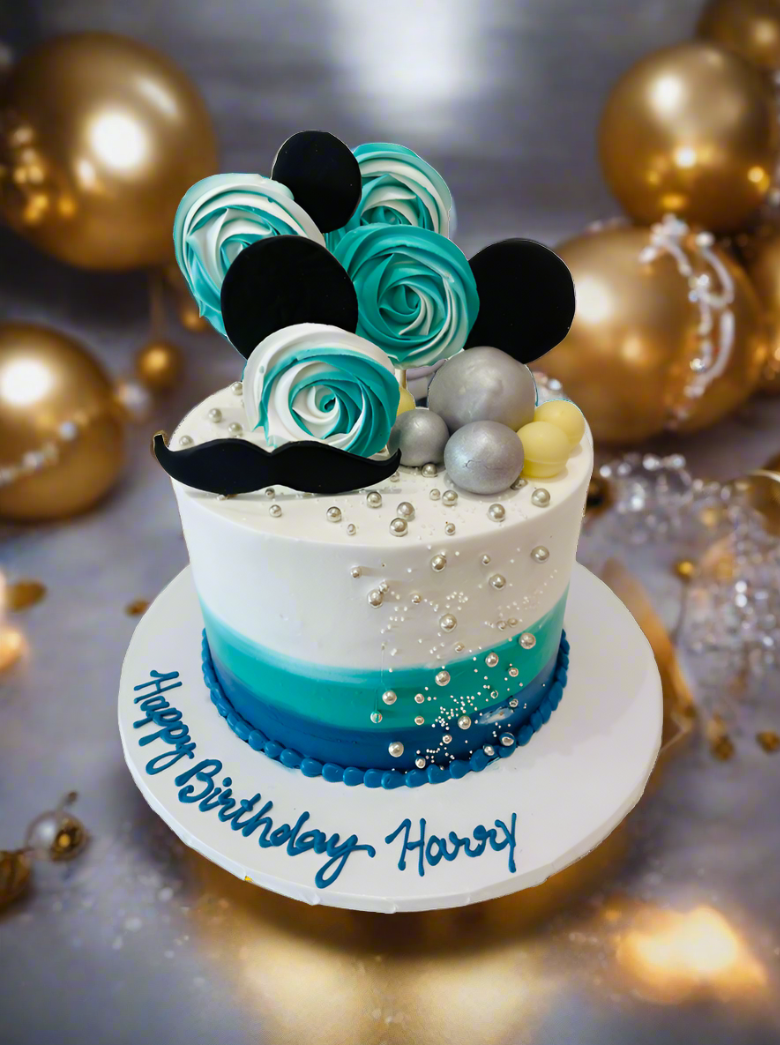 Harry Moustache Cream Cake