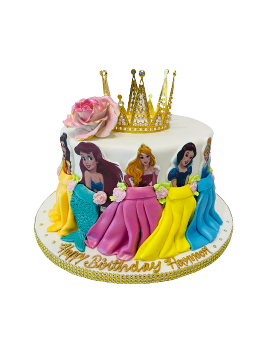 Harnoor Princess Crown Fondant Cake
