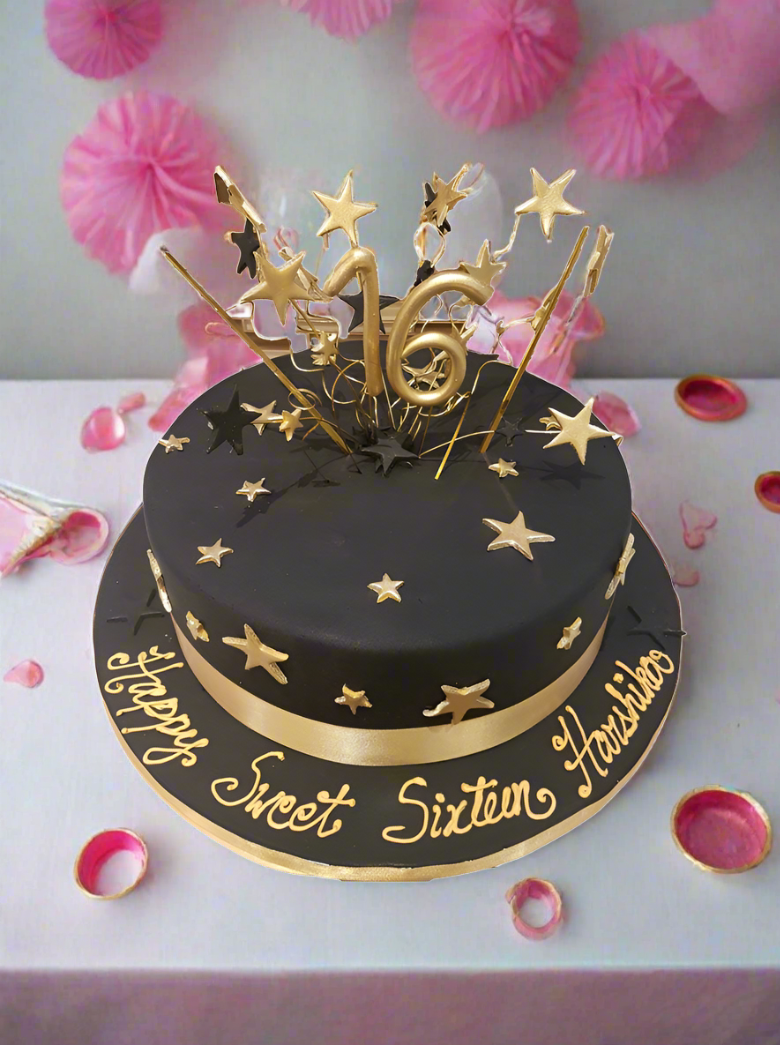 Harshika Sweet Sixteen Cake