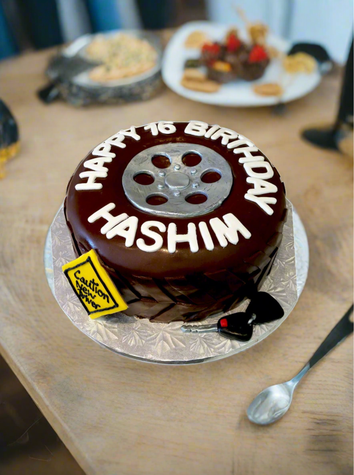 Hashim Tyre Fondant Cake