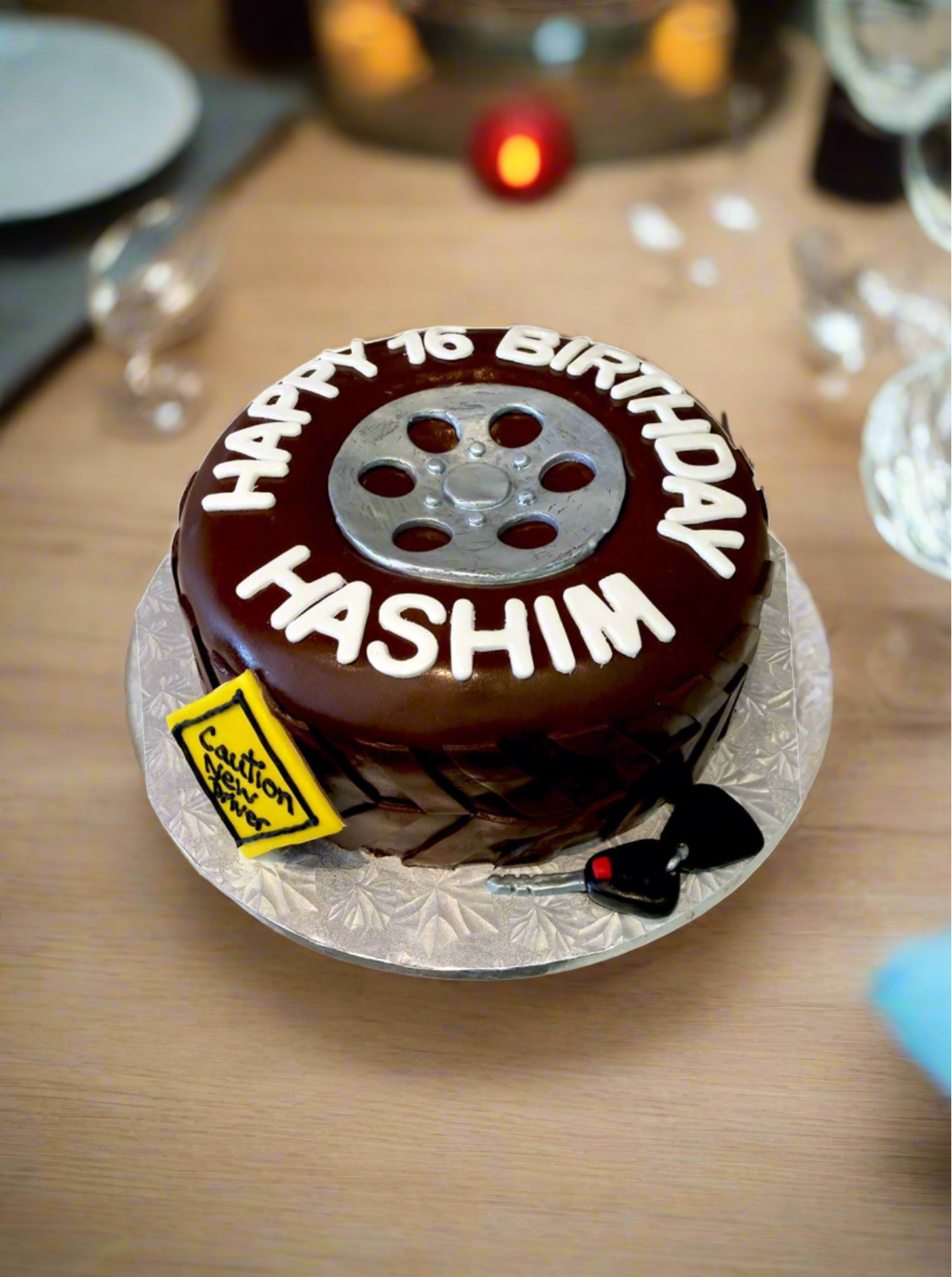 Hashim Tyre Fondant Cake