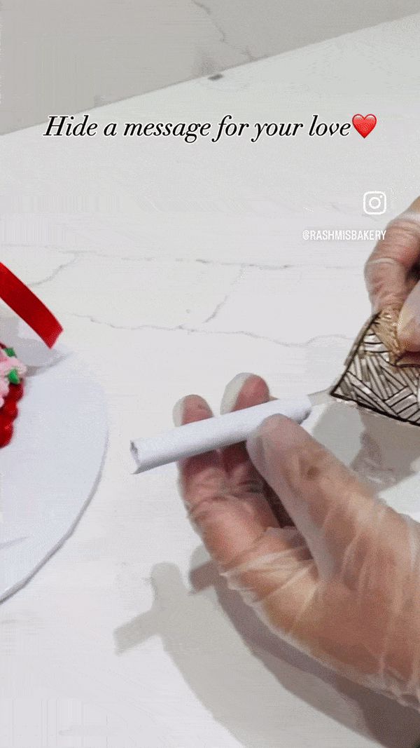 Secret Message Roll Cake