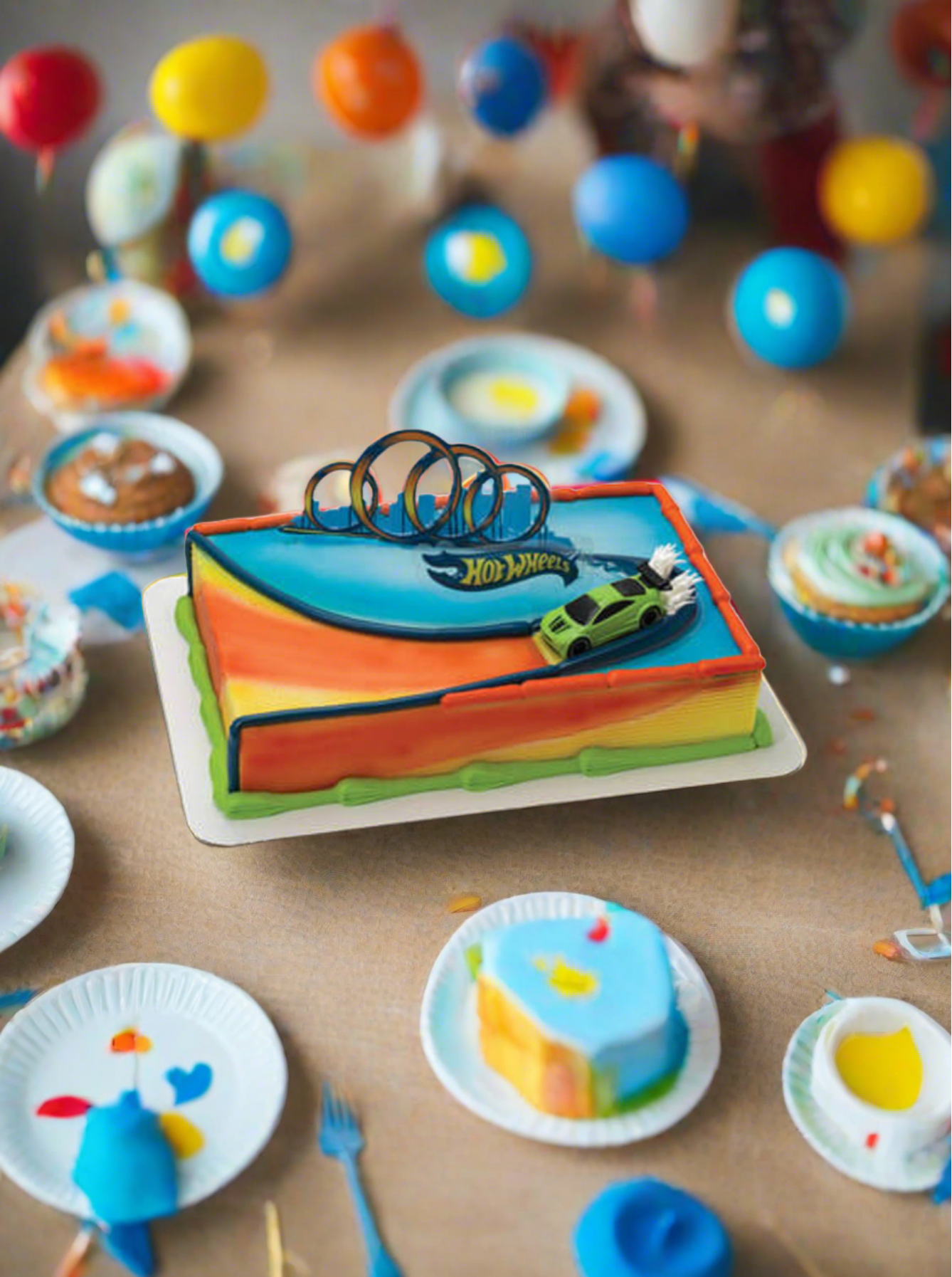 Hot Wheels Drift Cake