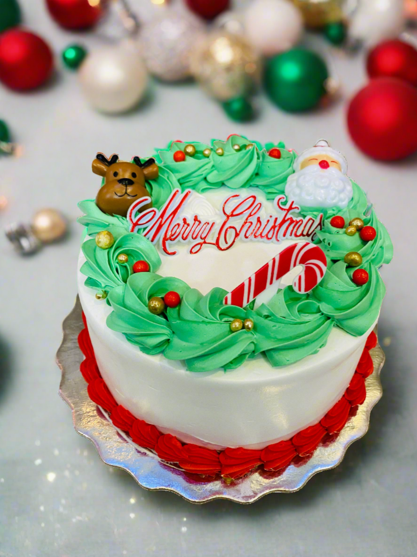 Candy Cane Christmas Cake 2
