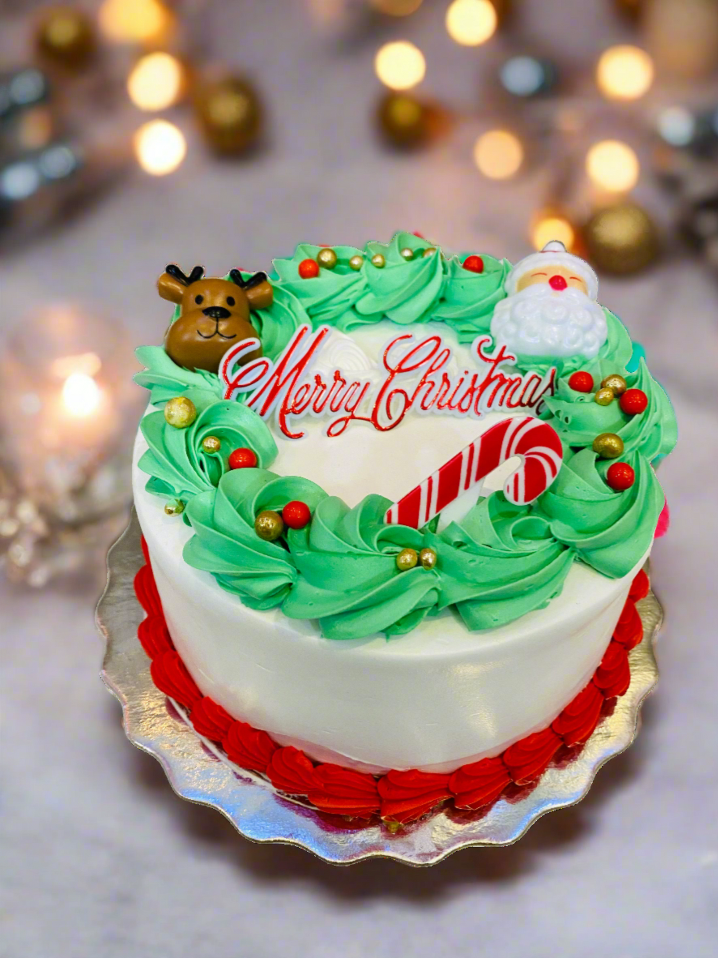 Candy Cane Christmas Cake 2