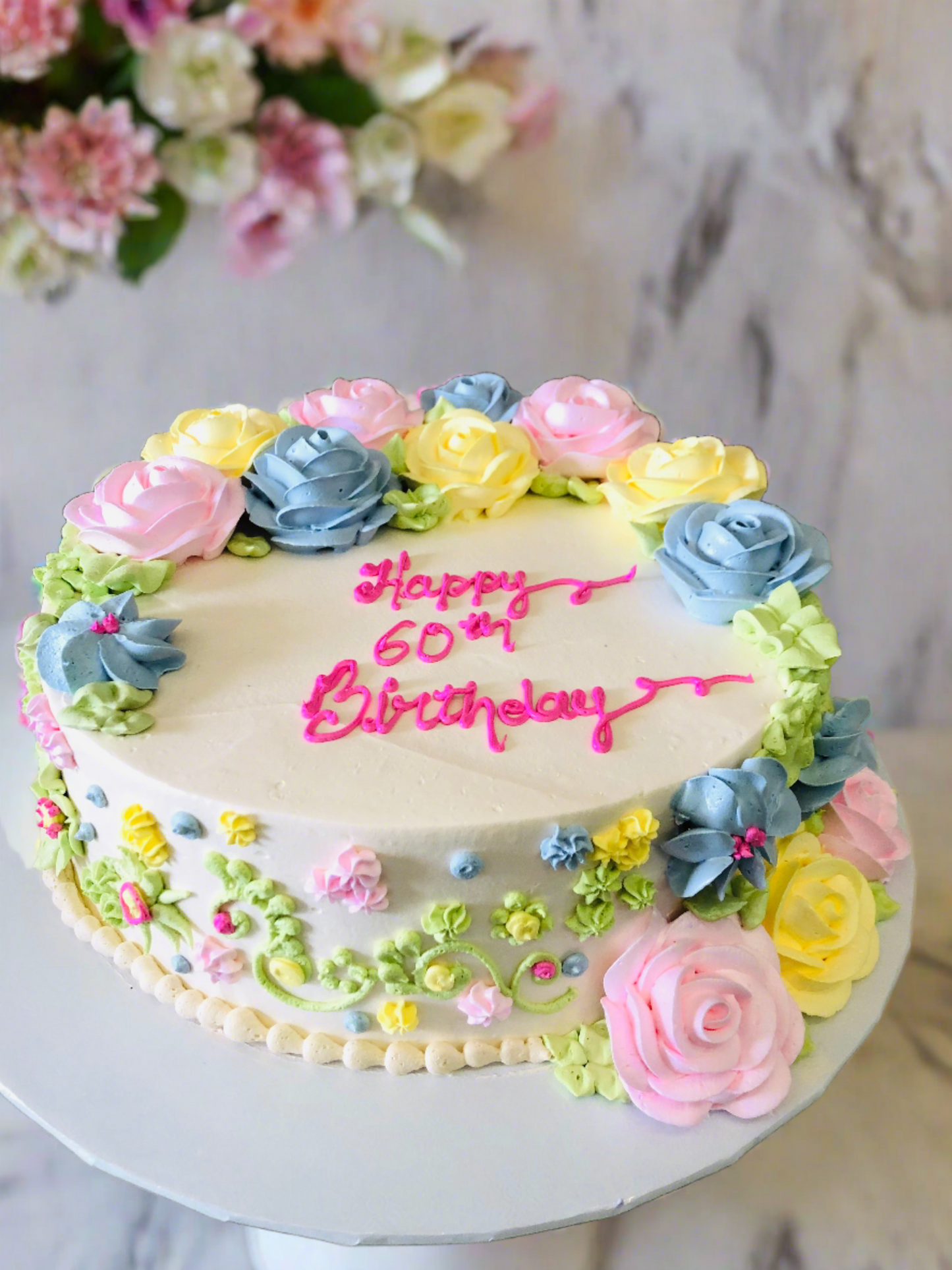 Akshu Flower Cake