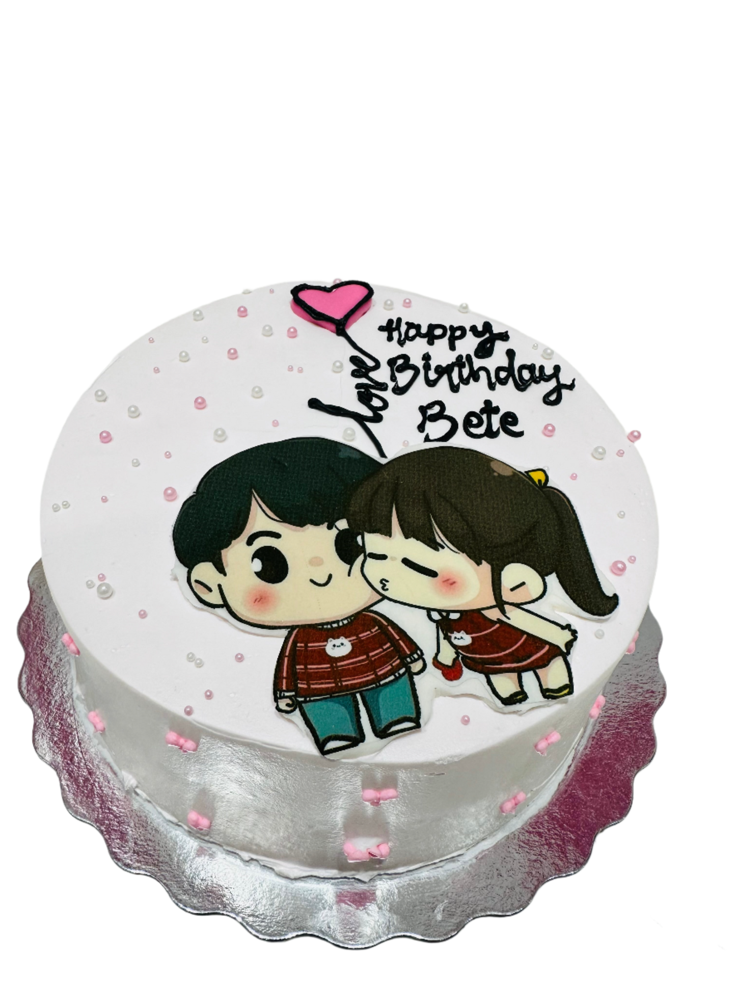 Cartoon Couple Cake
