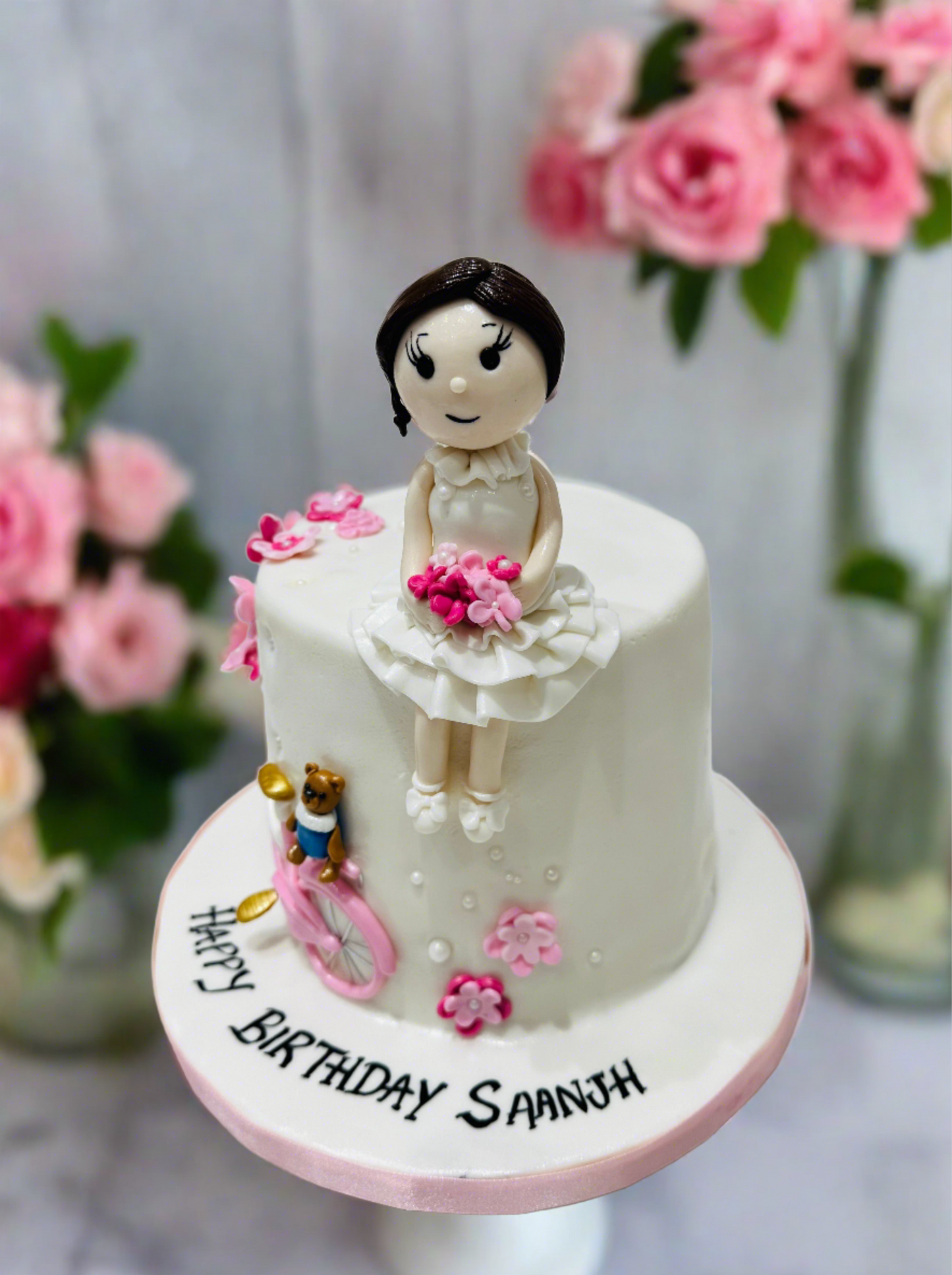 Bike Theme Fondant Cake