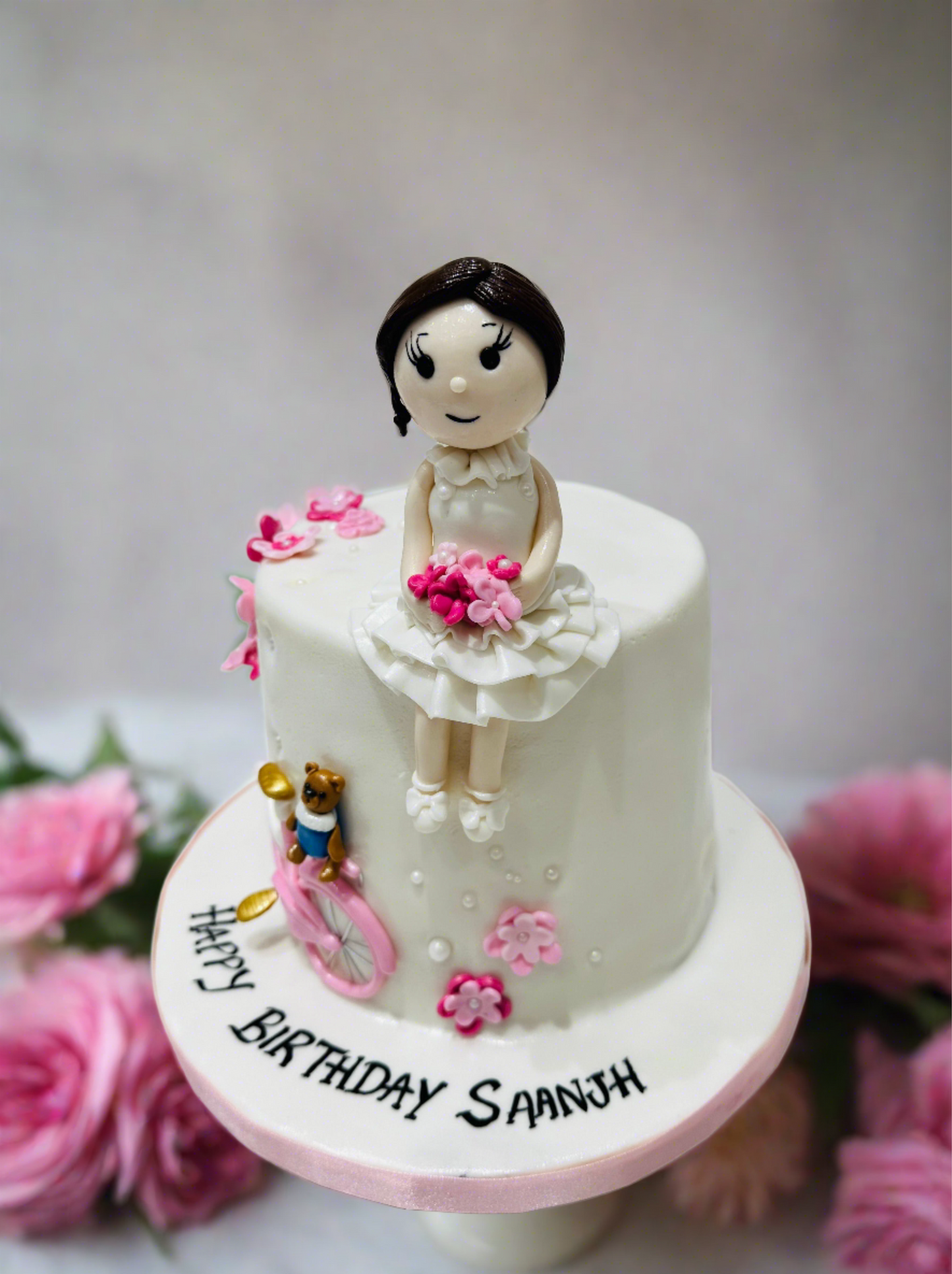 Bike Theme Fondant Cake