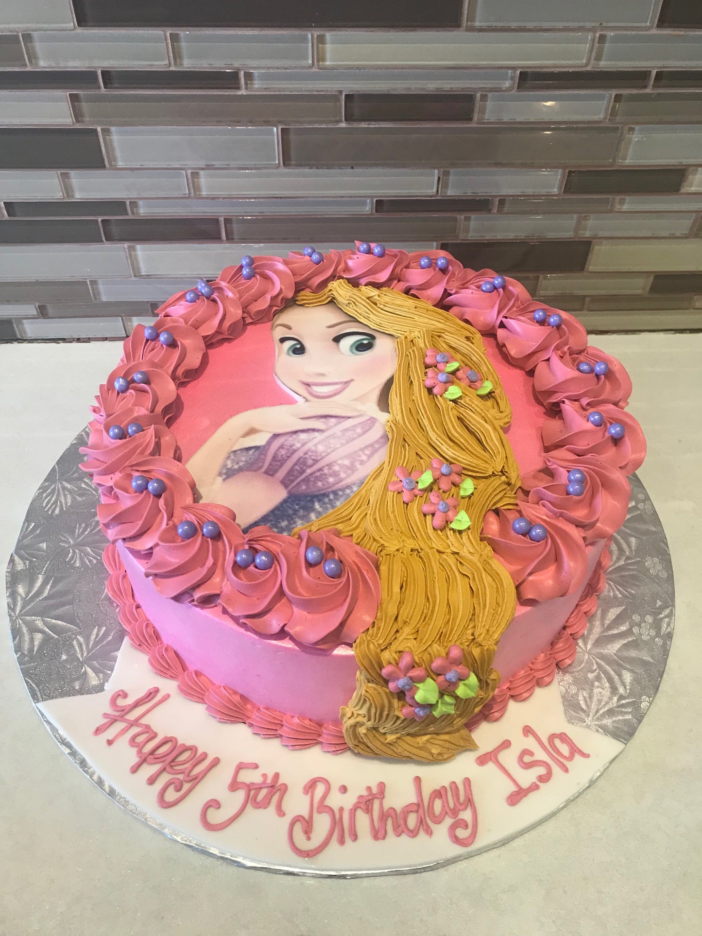 Rapunzel Photo Cake - Rashmi's Bakery
