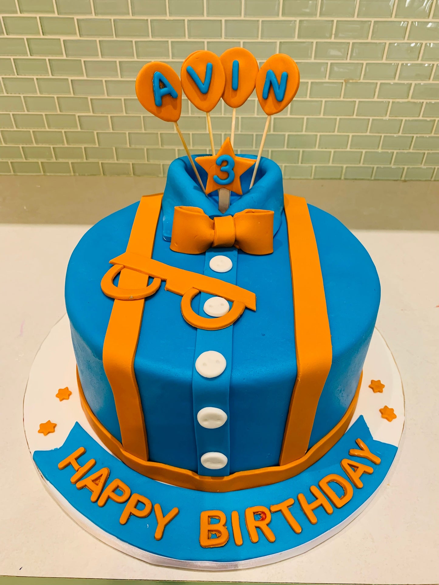 Blippi Fondant Birthday Cake