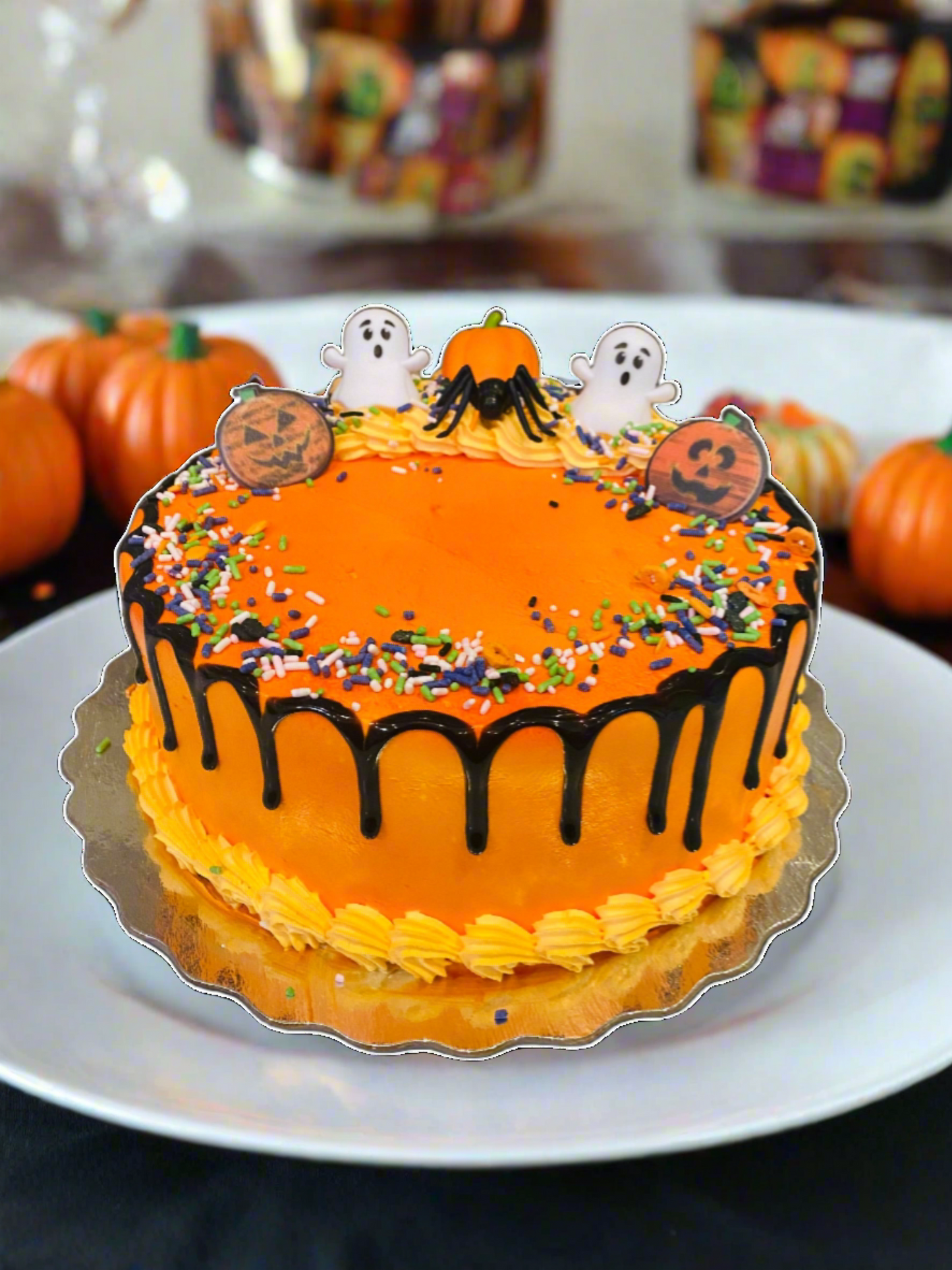 Halloween Ghost Cream Cake