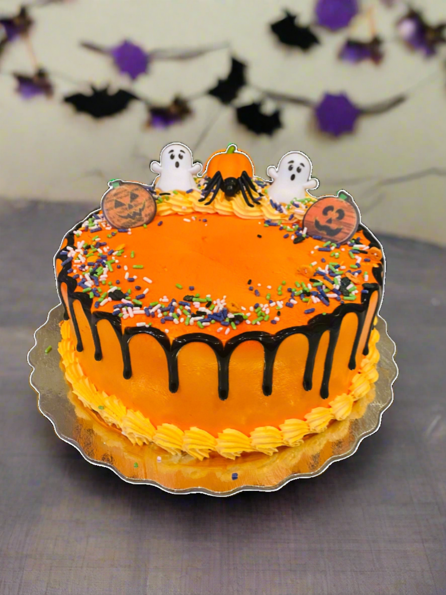 Halloween Ghost Cream Cake