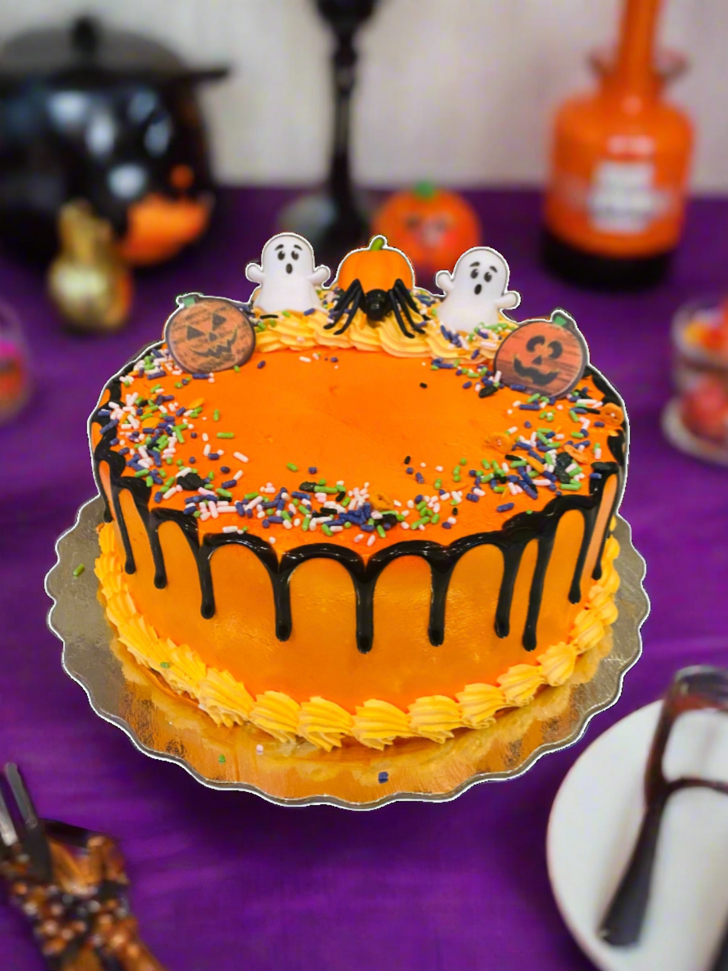Halloween Ghost Cream Cake
