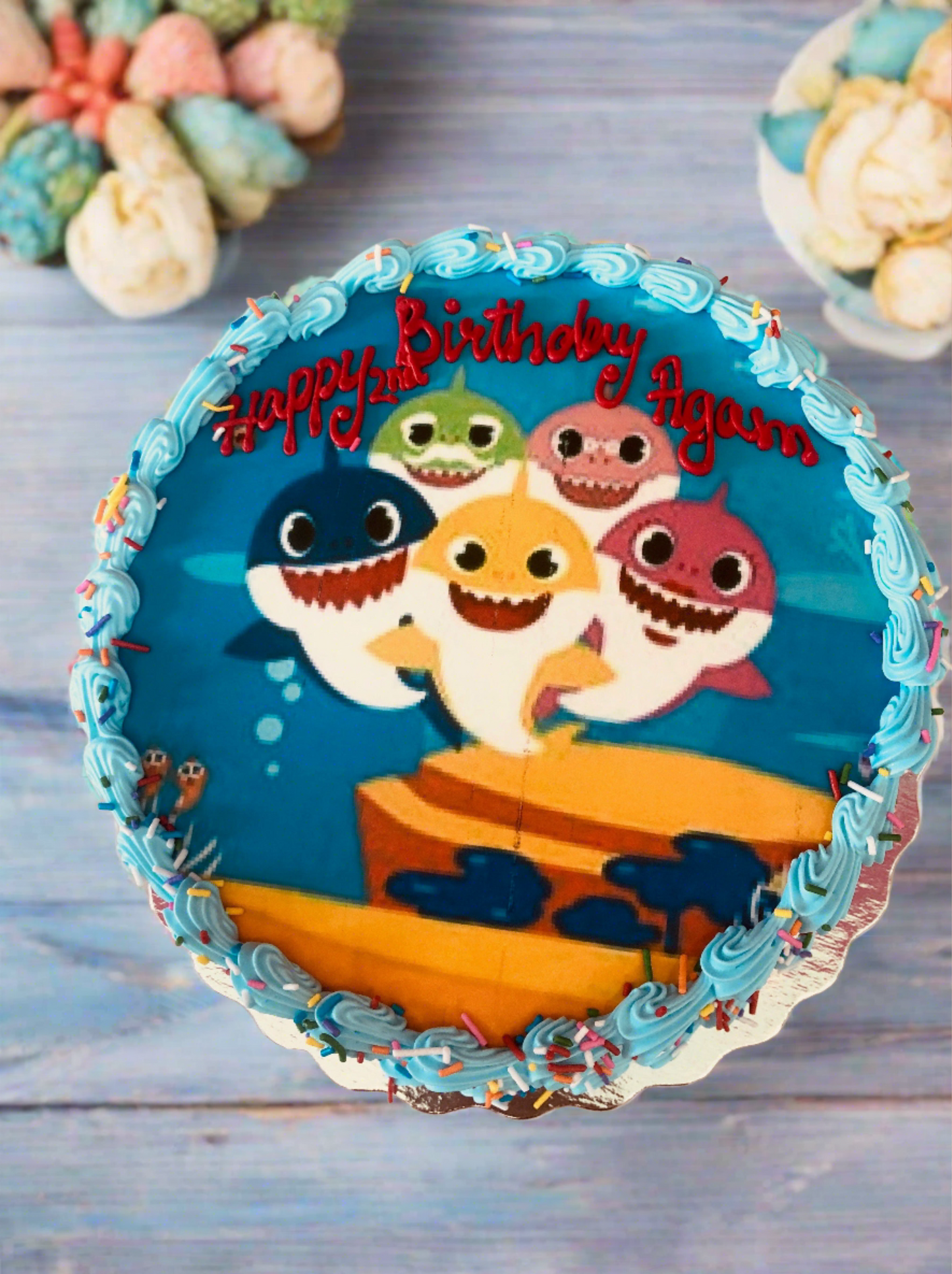 Baby Shark Photo Cake