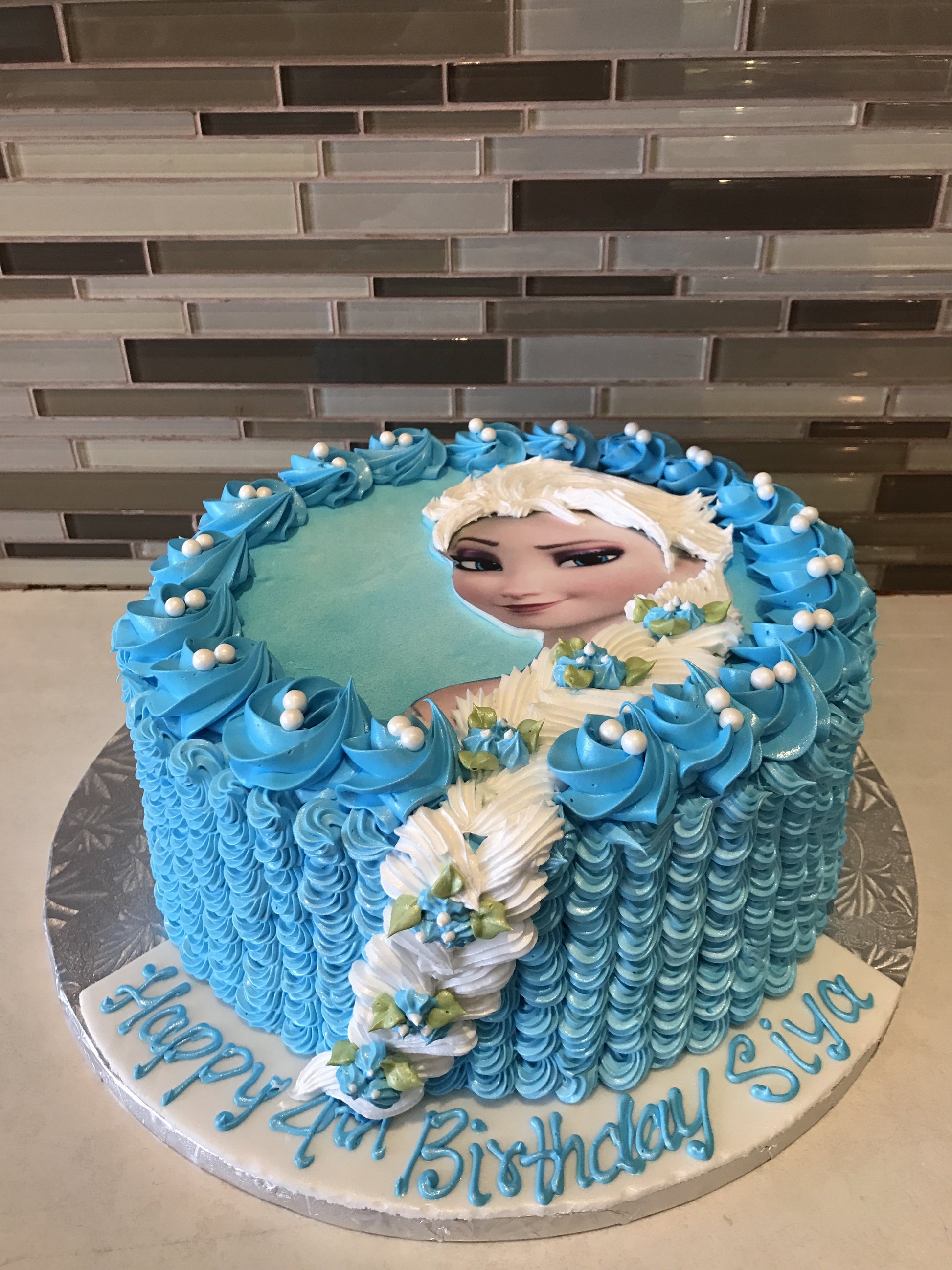 Frozen Rosette Cake - Rashmi's Bakery