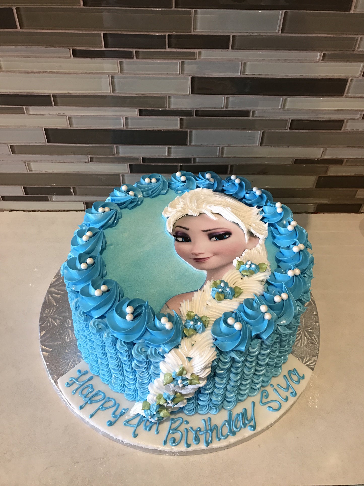 Frozen Rosette Cake - Rashmi's Bakery