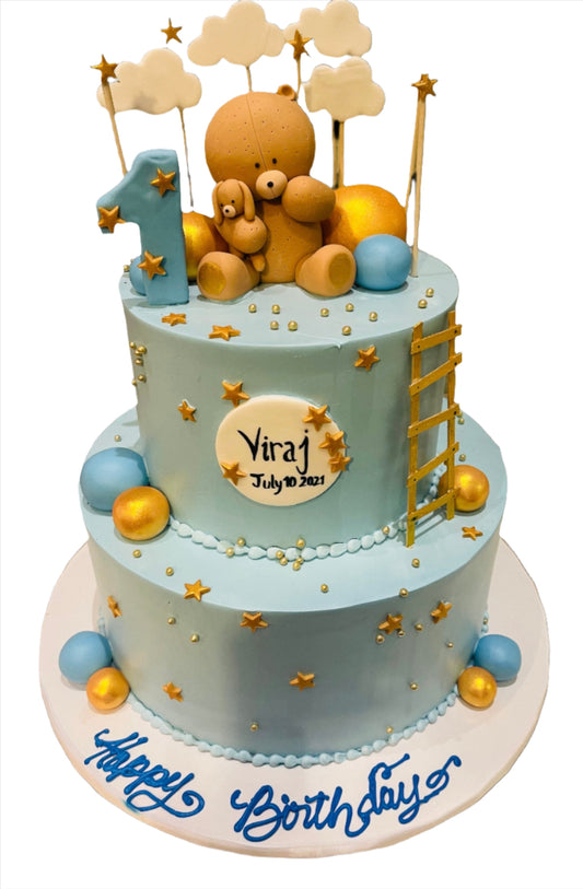Viraj First Birthday Teddy Cake