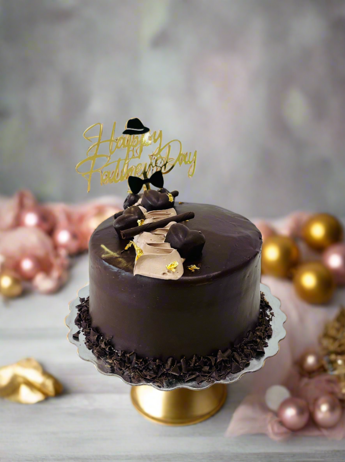 Choco Heart Father's Day Cake